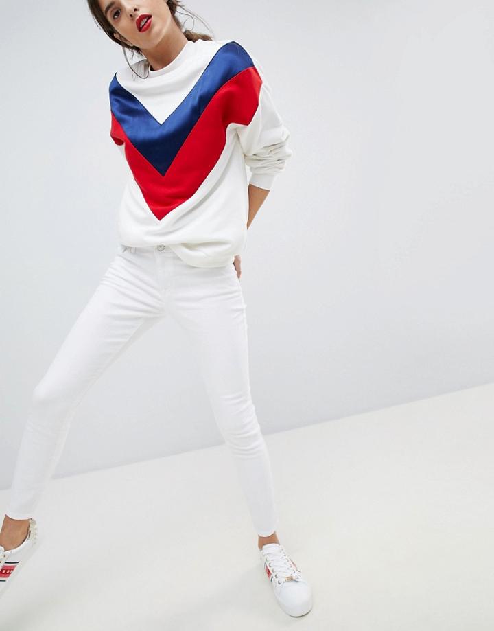 Esprit Cropped Skinny Leg Jeans - White
