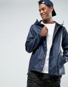 Herschel Forecast Hooded Coach Jacket Waterproof In Navy Uk Exclusive - Navy