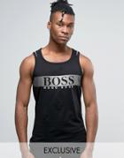 Boss Black By Hugo Boss Large Logo Tank In Regular Fit - Black