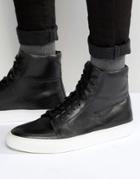 Kg By Kurt Geiger Glastonbury Sneakers In Black Leather - Black