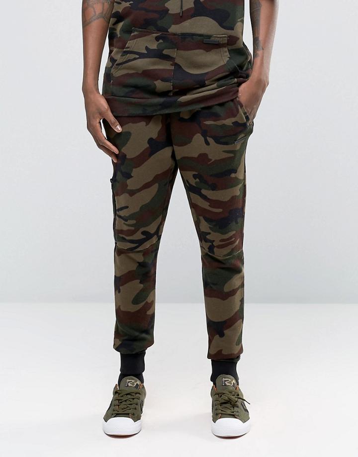 Hand Of God Camo Joggers - Khaki