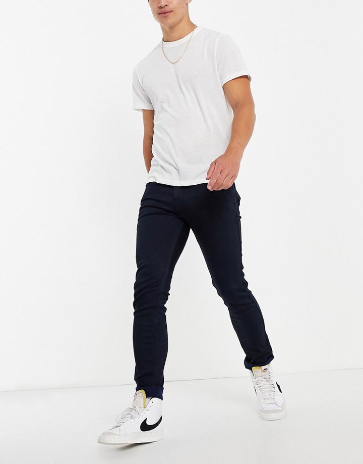 Hugo 734 Skinny Fit Mid Wash Jeans-navy