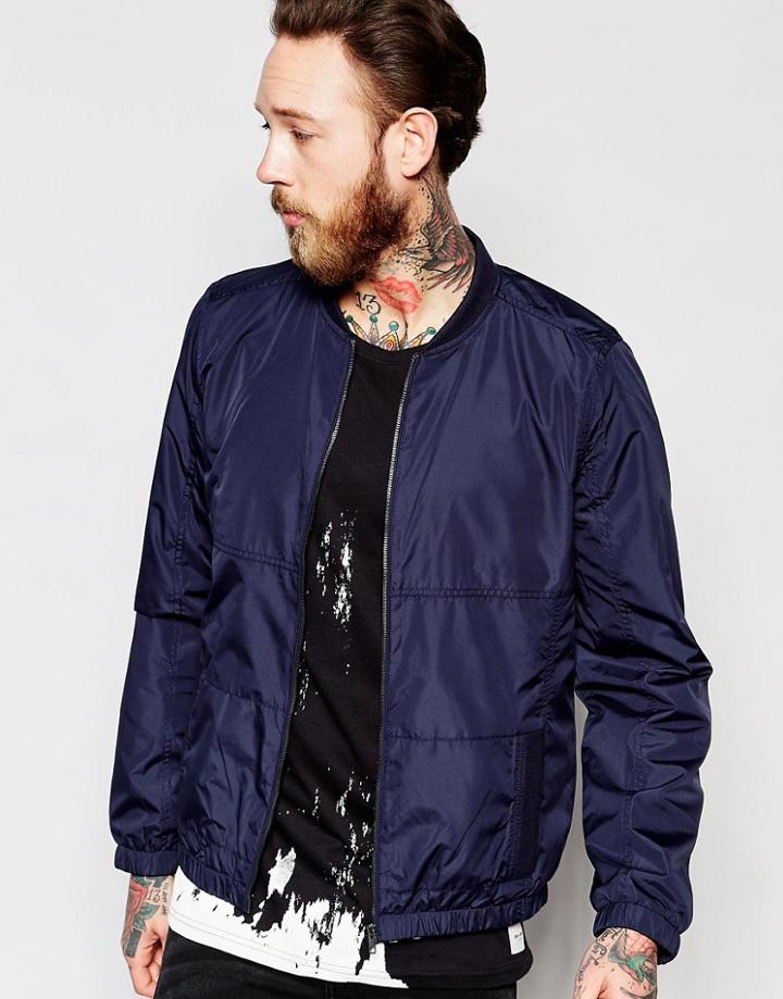 Only & Sons Bomber Jacket - Navy