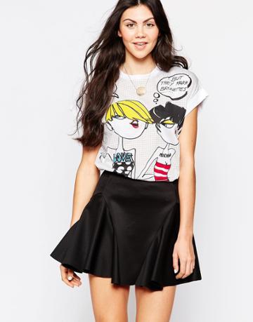 Love Moschino Men Prefer Blondes T-shirt - White