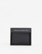 French Connection Classic Leather Bifold Wallet In Black