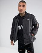 Alpha Industries Insulated Coach Jacket In Black - Black