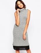 Greylin Nami Turtleneck Sweater Dress - Pepper
