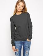 Asos Ultimate Easy Sweatshirt - Charcoal