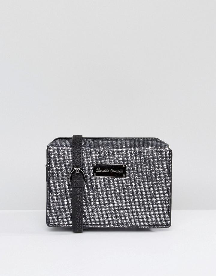 Claudia Canova Silver Glitter Crossbody Bag - Silver