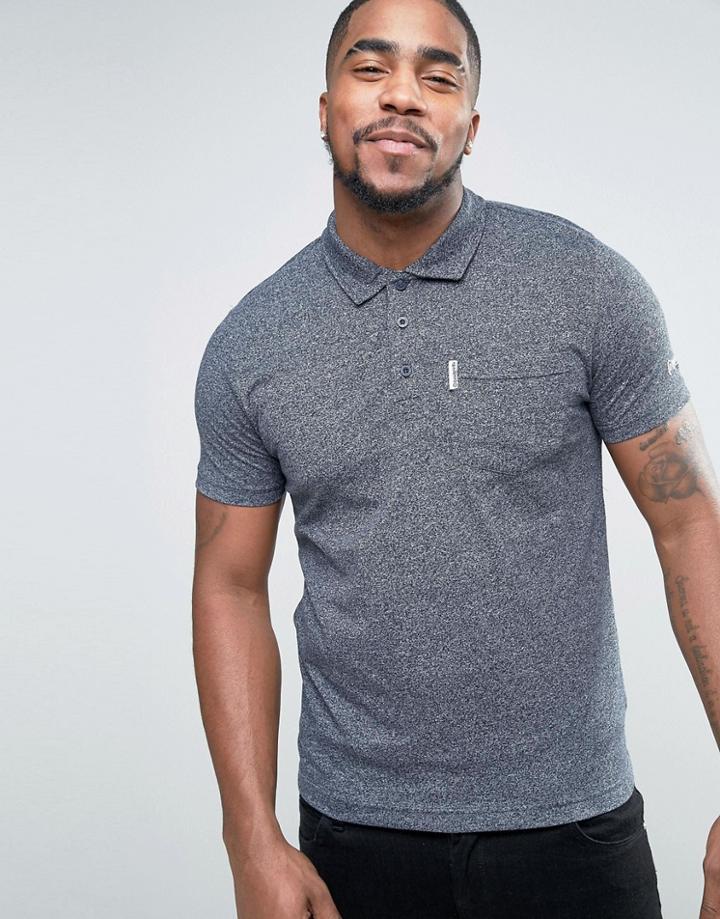 Lambretta Jersey Pocket Polo Shirt - Navy