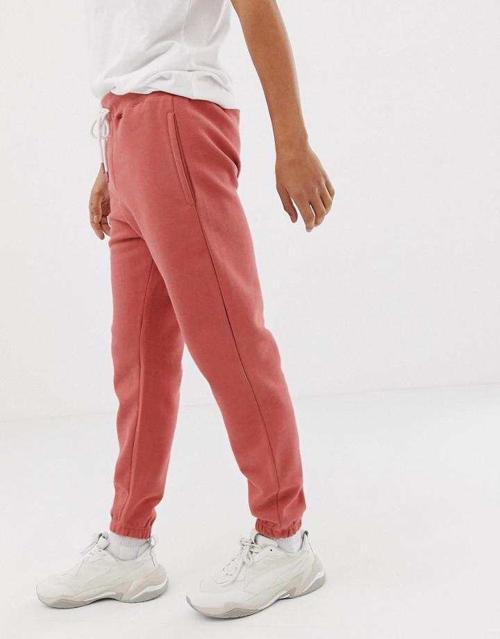 Pull & Bear Slim Fit Jogger Two-piece In Pink - Pink