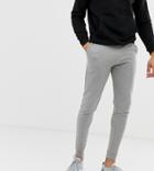 Asos Design Tall Super Skinny Jogger In Gray Marl - Gray