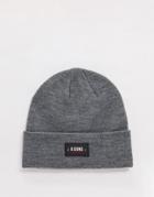 Only & Sons Logo Beanie In Gray-grey