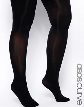 Asos Curve 80 Denier Black Tights - Black
