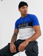 Nicce T-shirt With Large Logo In Blue