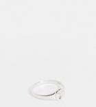 Kingsley Ryan April Birthstone Ring In Sterling Silver With Diamond Crystal