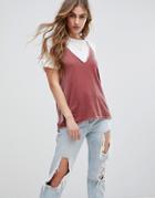 Abercrombie & Fitch Velvet Cami - Pink