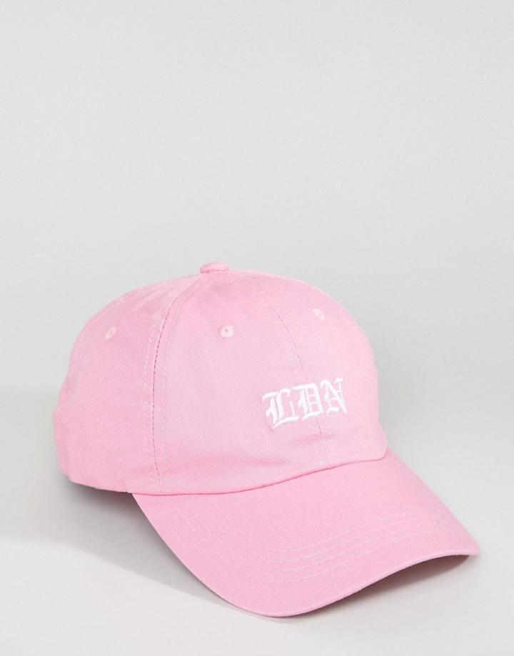 Abuze London Ldn Baseball Cap - Pink