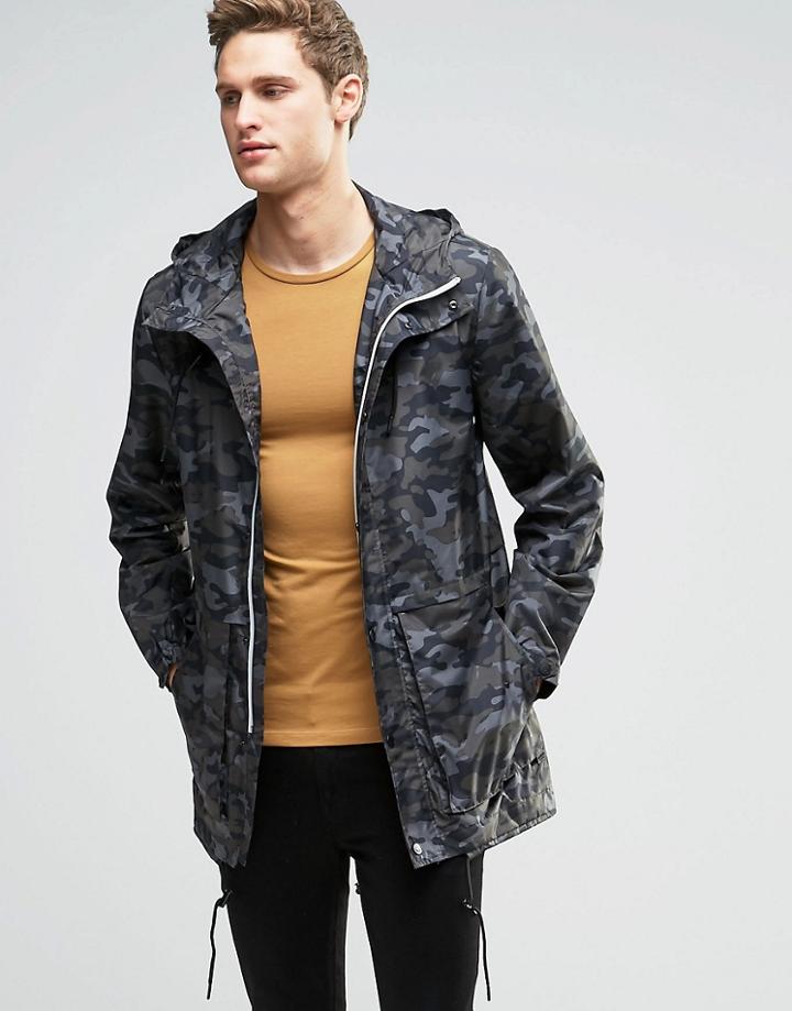 Parka London Soren Camo Jacket - Green