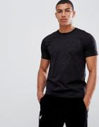 Emporio Armani Box Logo T-shirt In Black - Black