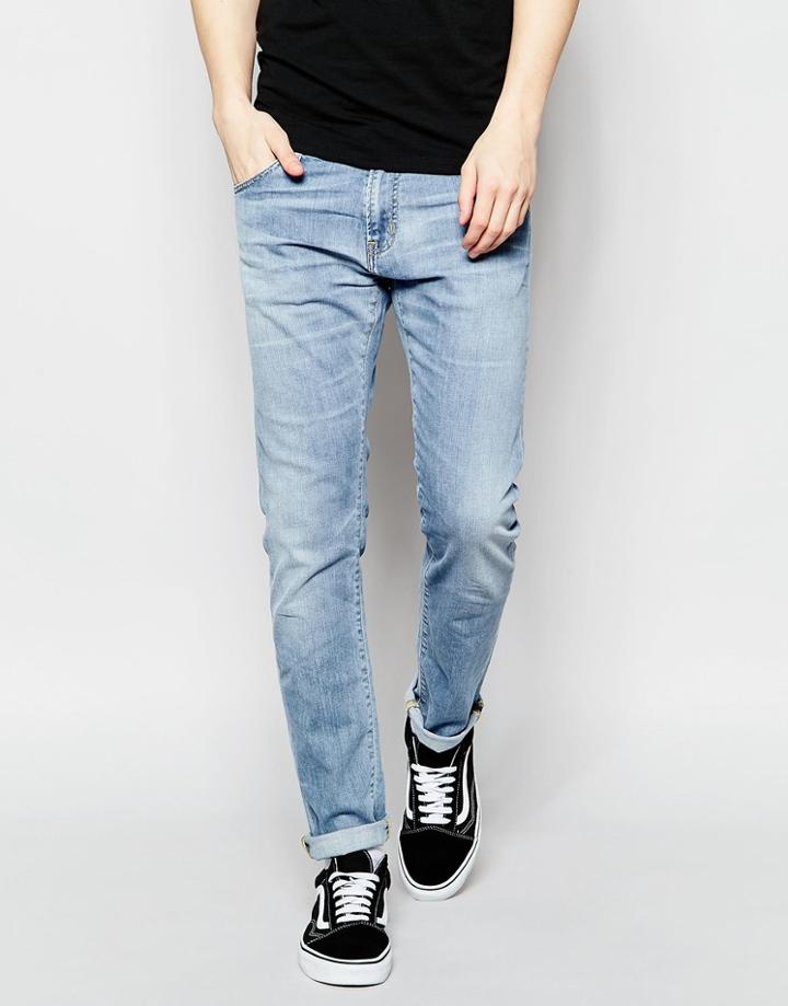 Carhartt Wip Rebel Slim Jeans - Blue Burst Washed