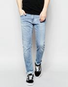 Carhartt Wip Rebel Slim Jeans - Blue Burst Washed