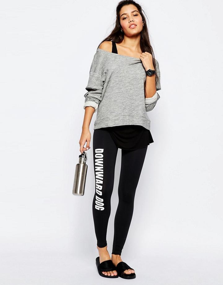 Private Party Downward Dog Leggings - Black