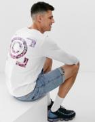 Jack & Jones Core Long Sleeve T-shirt In White With Back Print - White