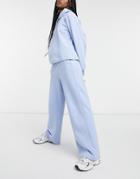 & Other Stories Organic Cotton Set Wide Leg Sweatpants In Light Blue-blues