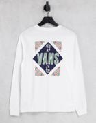 Vans Bless Echo Back Print Long Sleeve T-shirt In White