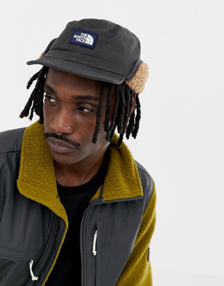 The North Face Campshire Earflap Cap In Black - Black