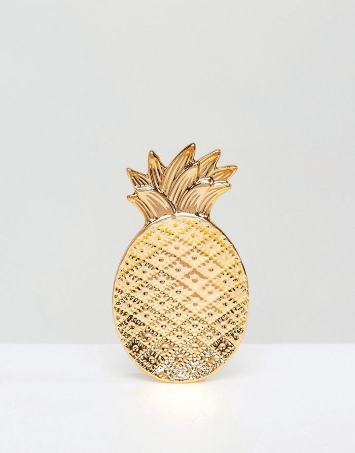 New Look Pineapple Jewelry Tray - Gold