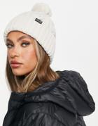 Jack Wolfskin Stormlock Pom Pom Beanie In White