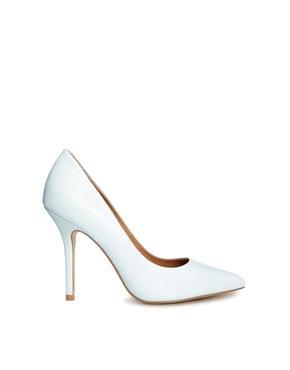Miss Kg Anabela Blue Printed Pumps - Light Blue