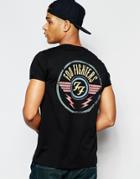 Asos T-shirt With Foo Fighters Back Print - Black