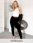 Asos Design Hourglass High Waist Pants In Skinny Fit In Black