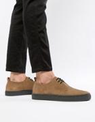 Fred Perry Linden Low Suede Shoes In Tan-brown