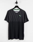 Puma Graphic Logo T-shirt In Puma Black