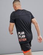 First Training T-shirt With Side Logo In Black - Black