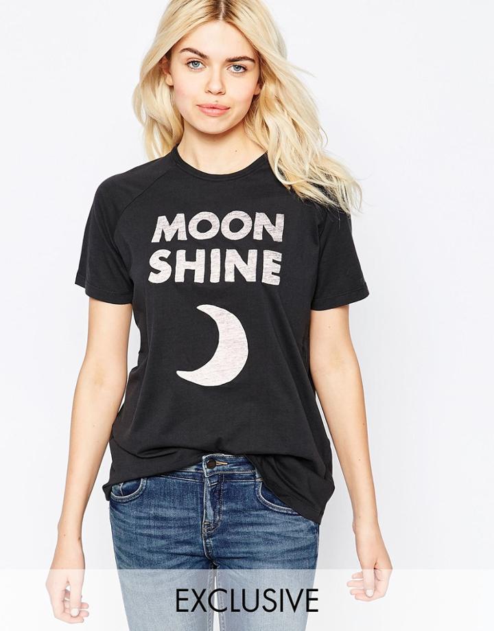 Chorus Moon Shine Raglan T-shirt - Black