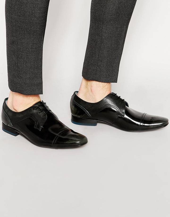Ted Baker Jorett High Shine Derby Shoes - Gray