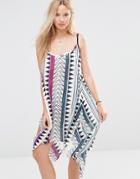 Anmol Printed Mini Beach Dress - Multi