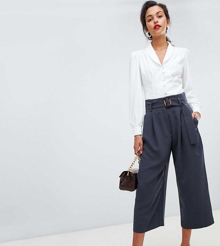 Mango Wide Leg Crop With Resin Belt