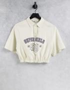 Urban Revivo Polo Neck Shirt In Beige-green