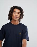 Carhartt Wip Chase T-shirt In Navy - Navy