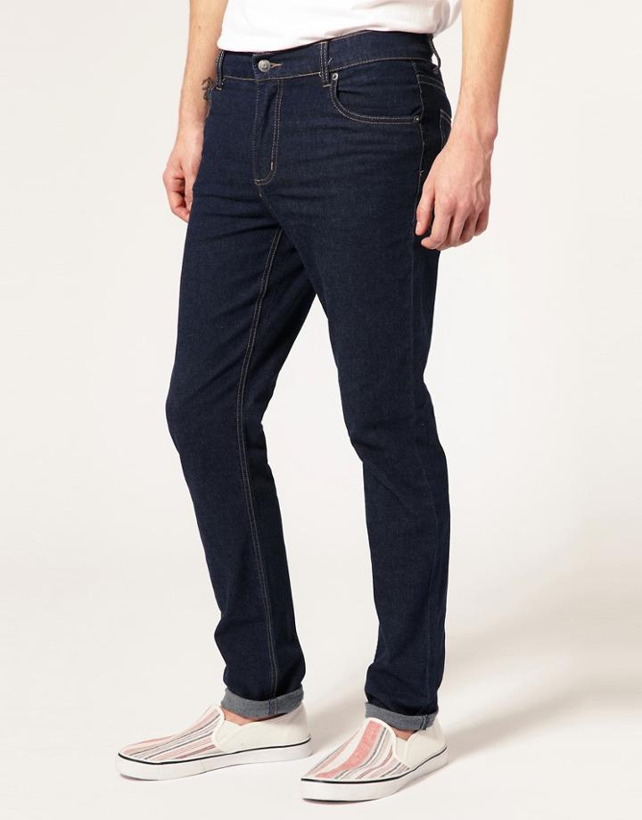 Cheap Monday Stretch One Wash Skinny Jeans - Blue