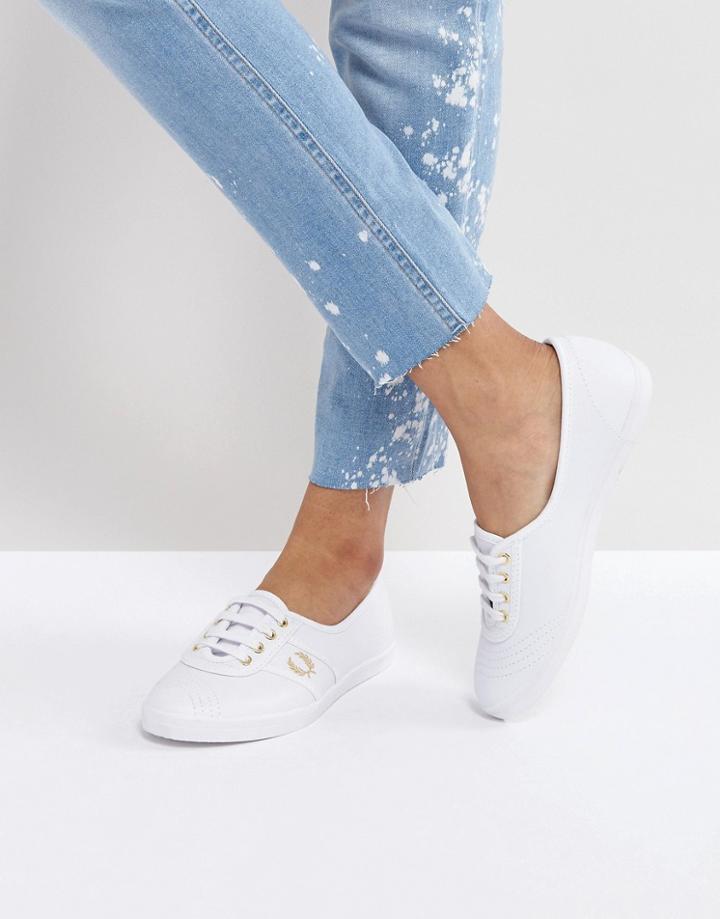 Fred Perry Aubrey Leather Sneaker - White