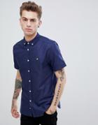 Lyle & Scott Short Sleeve Oxford Shirt - Navy