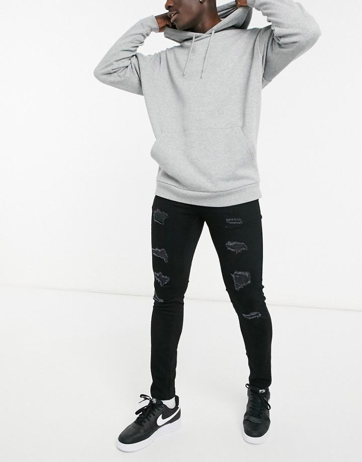 Only & Sons Slim Fit Jeans In Blackwash