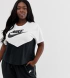 Nike Plus Heritage Black And White T-shirt